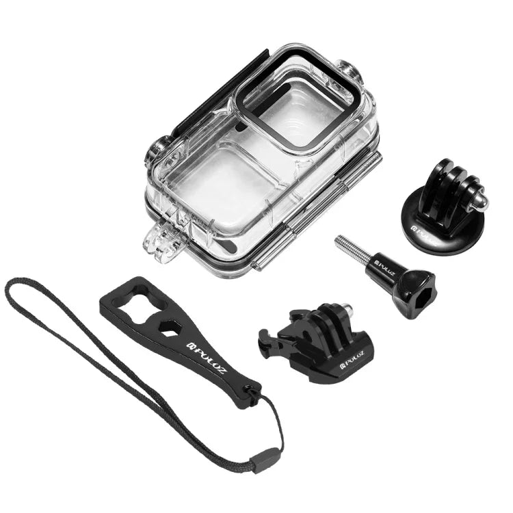 เคสกันน้ำดำน้ำ PULUZ 60m สำหรับกล้อง DJI Action 2 / ชุดพาวเวอร์คอมโบ Action 2 / ชุดหน้าจอคู่ Action 2, เคสดำน้ำ