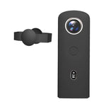 เคสซิลิโคนป้องกันพร้อมฝาครอบเลนส์สำหรับกล้องพาโนรามา Ricoh Theta SC2 360, เคสซิลิโคนสำหรับ Ricoh Theta SC2 (สีดำ)
