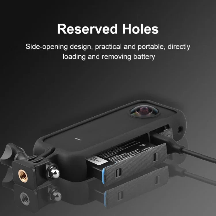 กรอบป้องกัน PC PULUZ สำหรับ Insta360 ONE X2 พร้อมอะแดปเตอร์และสกรู