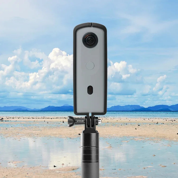 กรอบป้องกันพลาสติก PC ABS PULUZ สำหรับ Ricoh Theta SC2 พร้อมอะแดปเตอร์และสกรู, กรอบพลาสติกสำหรับ Ricoh Theta SC2
