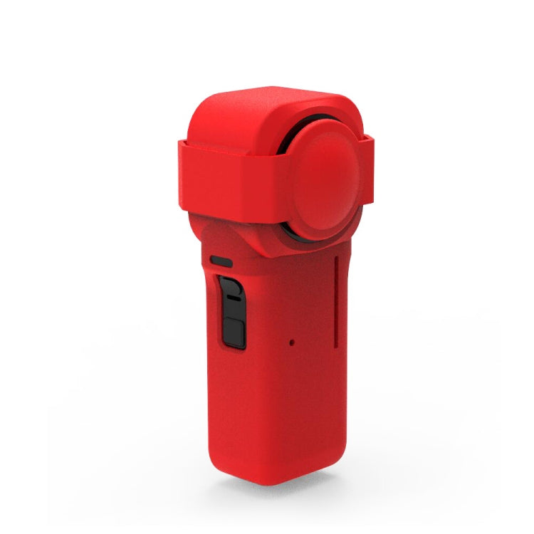 เคสซิลิโคน PULUZ พร้อมฝาปิดเลนส์สำหรับ Insta360 One RS รุ่น 1 นิ้ว 360, เคสซิลิโคน (สีดำ), เคสซิลิโคน (สีแดง)