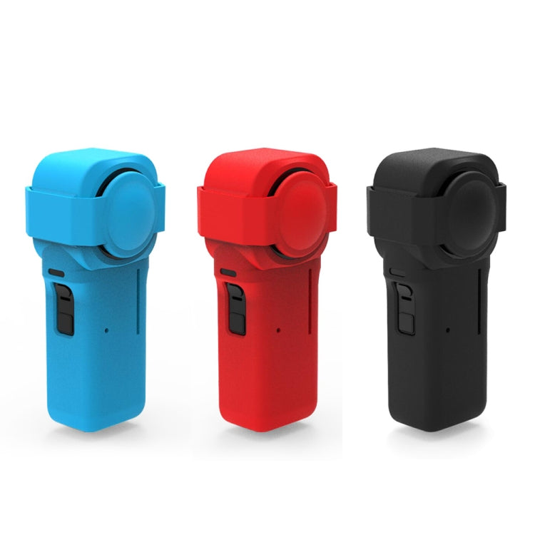 เคสซิลิโคน PULUZ พร้อมฝาปิดเลนส์สำหรับ Insta360 One RS รุ่น 1 นิ้ว 360, เคสซิลิโคน (สีดำ), เคสซิลิโคน (สีแดง)