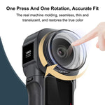 ฝาครอบป้องกันเลนส์ PC PULUZ สำหรับ Insta360 ONE RS รุ่น 1 นิ้ว 360, ที่ป้องกันเลนส์