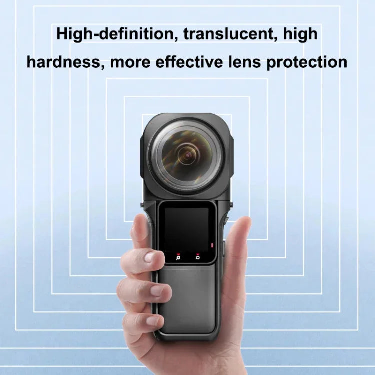 ฝาครอบป้องกันเลนส์ PC PULUZ สำหรับ Insta360 ONE RS รุ่น 1 นิ้ว 360, ที่ป้องกันเลนส์