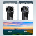 ฝาครอบป้องกันเลนส์ PC PULUZ สำหรับ Insta360 ONE RS รุ่น 1 นิ้ว 360, ที่ป้องกันเลนส์
