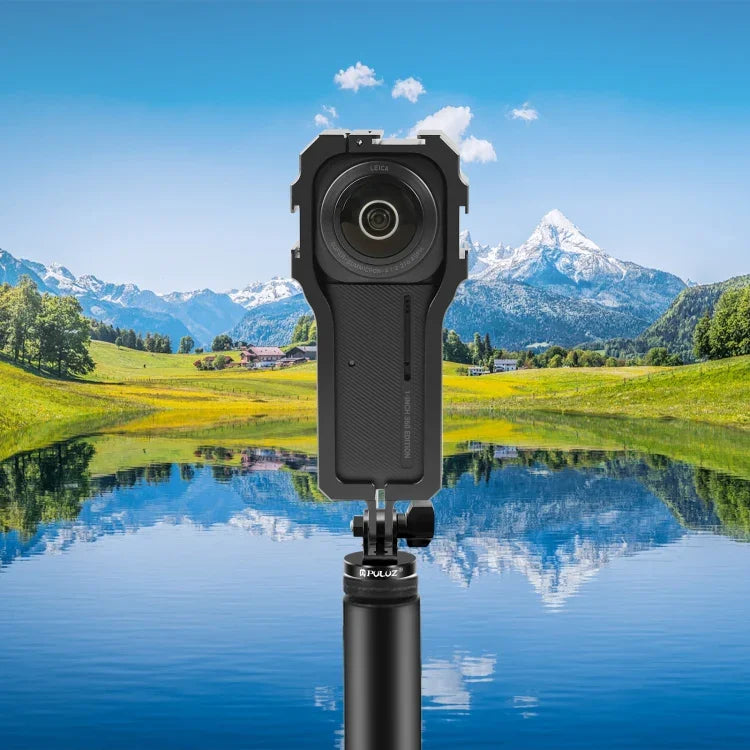 โครงกรงป้องกัน PULUZ พร้อม Cold Shoe สำหรับ Insta360 ONE RS รุ่น 1 นิ้ว 360, โครงกรงป้องกัน