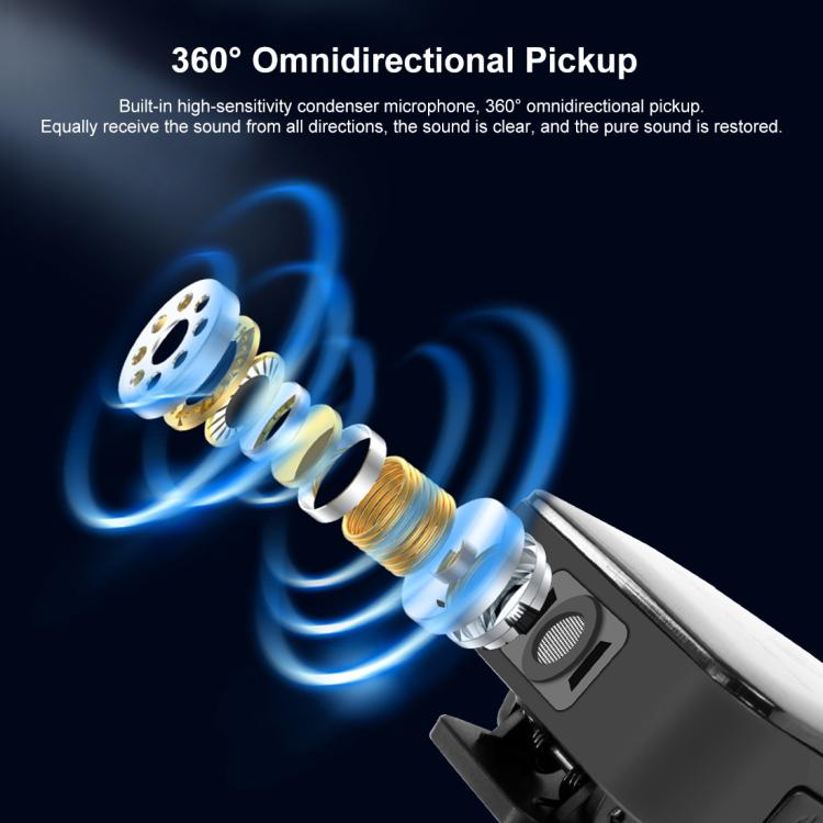 ไมโครโฟนไร้สาย PULUZ แบบ Lavalier สำหรับ iPhone / iPad, ตัวรับสัญญาณ 8 พิน, 8 พิน 1 TX + 1 RX