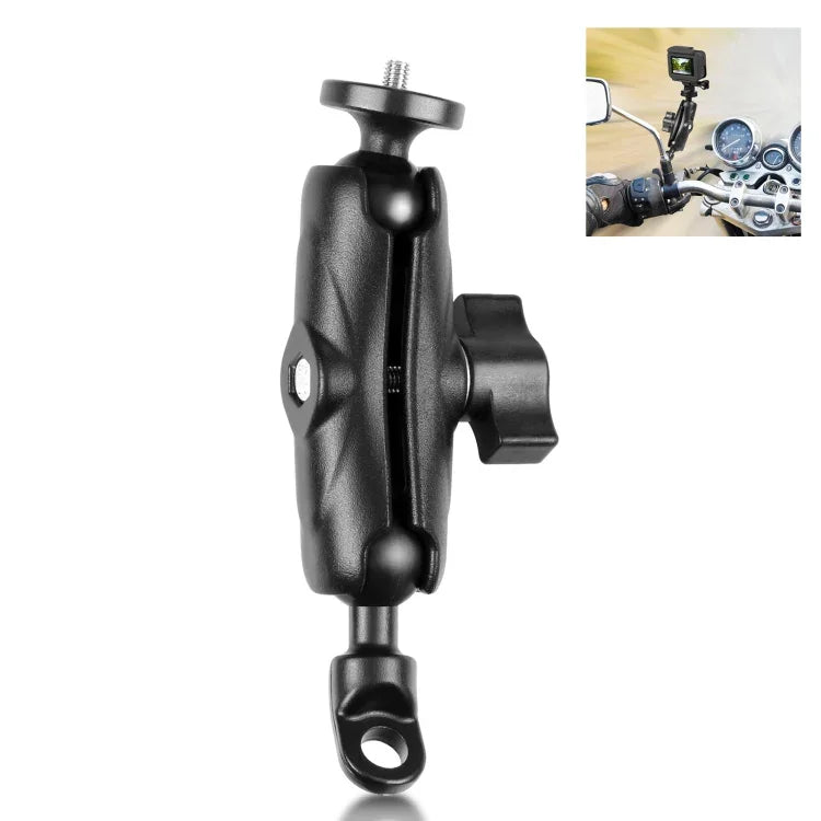 ฐานติดกระจกมอเตอร์ไซค์ PULUZ พร้อมรูยึดสำหรับ GoPro และกล้องแอคชั่นอื่นๆ, ฐานติดกระจก