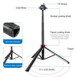 ขาตั้งไฟเสริมสำหรับถ่ายทอดสด PULUZ 2 เมตร 8 ช่วง อลูมิเนียมอัลลอยด์ ขาตั้งกล้องแบบเลื่อน