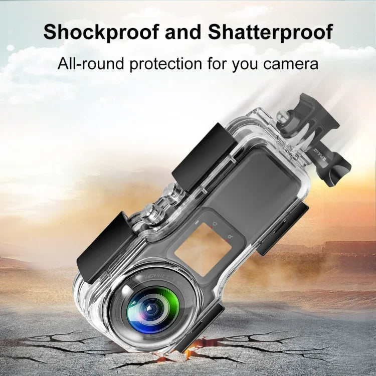 เคสกันน้ำลึก 40 เมตรสำหรับ Insta360 One RS 1-Inch 360 Edition PULUZ