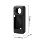 เคสซิลิโคนป้องกันเลนส์ PULUZ สำหรับ Insta360 X3 (สีดำ)