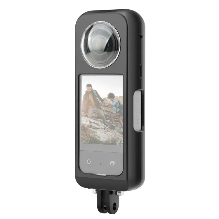 โครงเหล็กป้องกัน PULUZ สำหรับ Insta360 X3 พร้อมที่ป้องกันเลนส์ โครงเหล็กพร้อมที่ป้องกันเลนส์