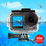 สำหรับ DJI Osmo Action 5 Pro / 3 / 4 เคสกันน้ำใต้น้ำ PULUZ 60 ม. พร้อม Cold Shoe และตัวยึดพื้นฐานพร้อมสกรู, สำหรับ DJI Osmo Action 3 / 4 เคสกันน้ำ