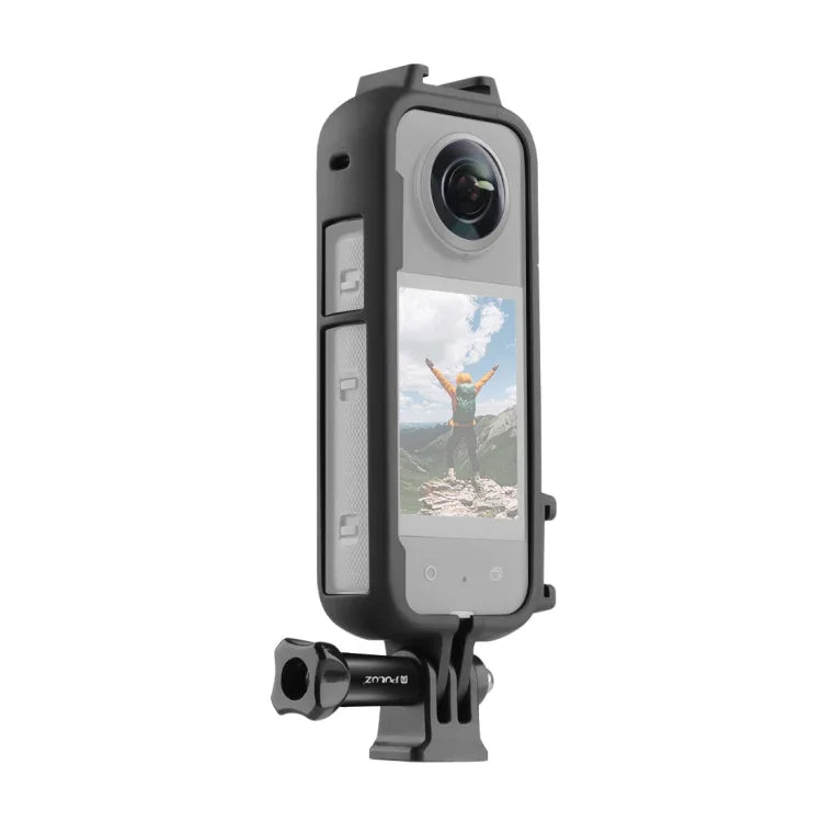 โครงป้องกัน PC Cold Shoe พร้อมอะแดปเตอร์และสกรูสำหรับ Insta360 X3 PULUZ โครง PC