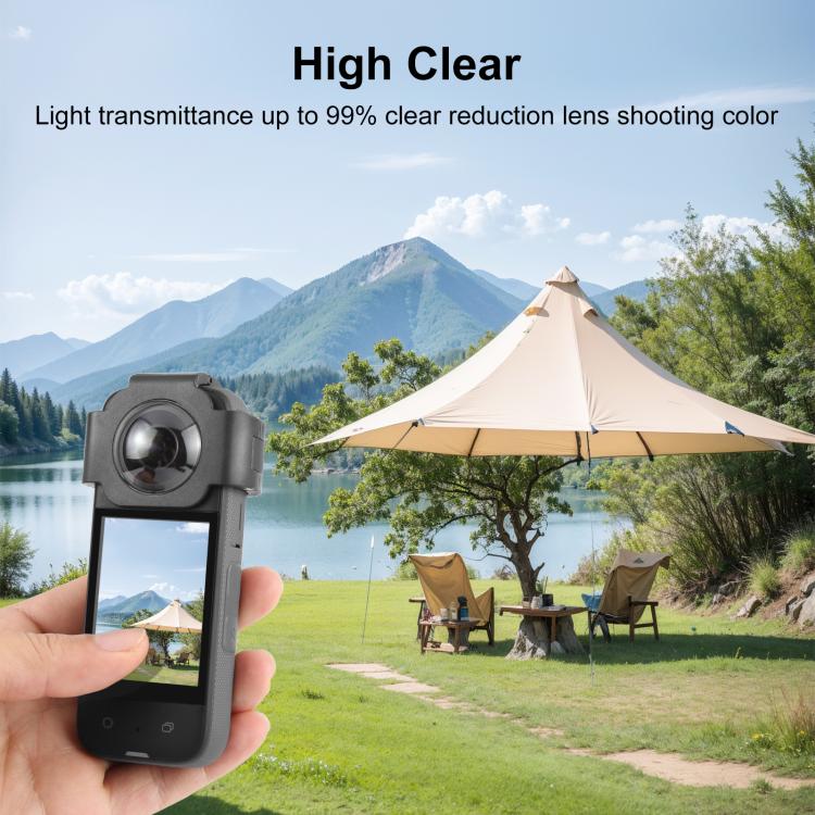 สำหรับ Insta360 X3 ฝาครอบป้องกันเลนส์ PULUZ, ฝาครอบเลนส์