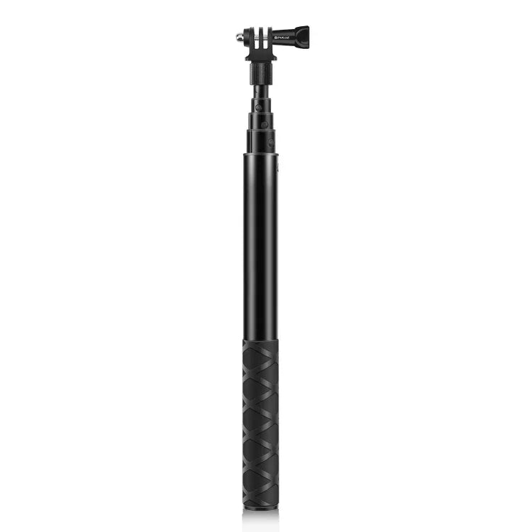 ไม้เซลฟี่โลหะ PULUZ 110 ซม. พร้อมฐานอะแดปเตอร์ล่องหนและสกรูสำหรับ Insta360 One RS / X2 / X3 / X4 / DJI Osmo 360, ไม้เซลฟี่ 110 ซม.