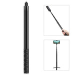 ไม้เซลฟี่โลหะ PULUZ 157 ซม. สำหรับ Insta360 One RS / X2 / X3 / X4 / DJI Osmo 360, ไม้เซลฟี่ 150 ซม.