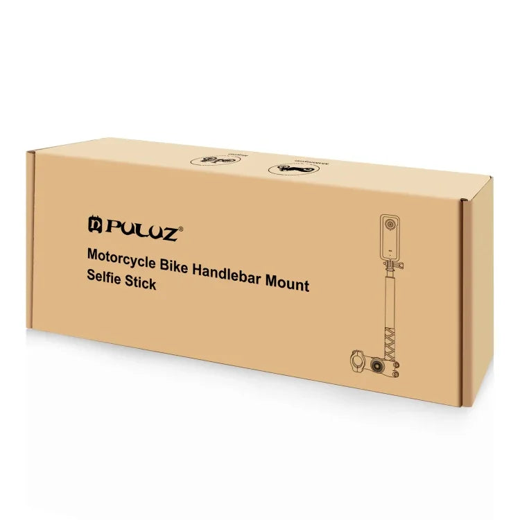 อะแดปเตอร์ขาตั้งกล้องติดแฮนด์จักรยานและมอเตอร์ไซค์ PULUZ พร้อมขาตั้งไม้เซลฟี่, ขาตั้งไม้เซลฟี่มอเตอร์ไซค์