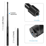 อะแดปเตอร์ขาตั้งกล้องติดแฮนด์จักรยานและมอเตอร์ไซค์ PULUZ พร้อมขาตั้งไม้เซลฟี่, ขาตั้งไม้เซลฟี่มอเตอร์ไซค์
