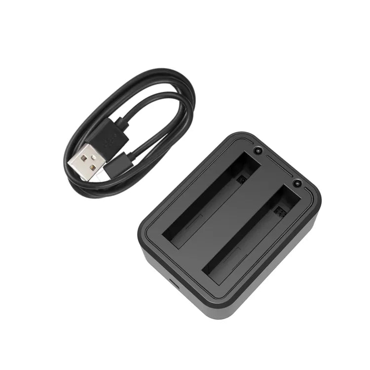 สำหรับ Insta360 X3 ชุดชาร์จแบตเตอรี่คู่ USB PULUZ พร้อมไฟแสดงสถานะ, ที่ชาร์จแบตเตอรี่
