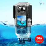 เคสกันน้ำ PULUZ 30m สำหรับ Insta360 X3, เคสกันน้ำ 30m