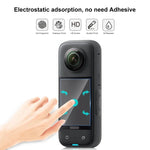 สำหรับ Insta360 X3 PULUZ ฟิล์มกันรอยหน้าจอโค้ง HD 2 ชิ้น, สำหรับ Insta360 X3