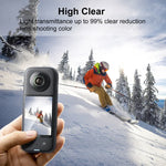 สำหรับ Insta360 X3 PULUZ ฟิล์มกันรอยหน้าจอโค้ง HD 2 ชิ้น, สำหรับ Insta360 X3