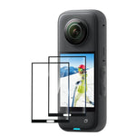 สำหรับ Insta360 X3 PULUZ ฟิล์มกันรอยหน้าจอโค้ง HD 2 ชิ้น, สำหรับ Insta360 X3