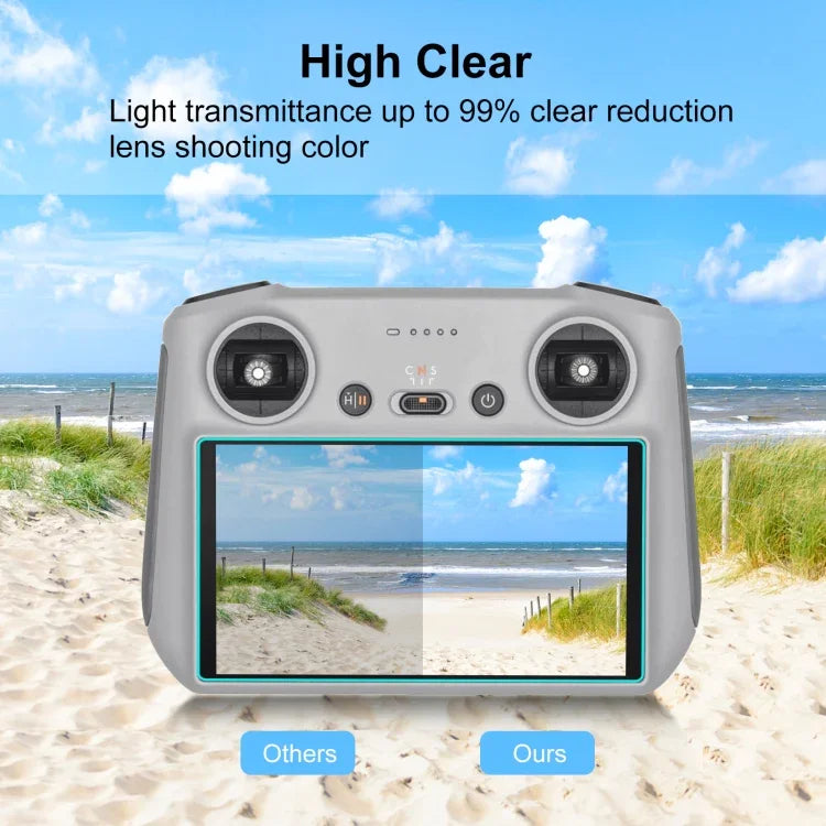 สำหรับ DJI RC / RC 2 PULUZ ฟิล์มกระจกนิรภัยหน้าจอรีโมทคอนโทรล, สำหรับ DJI Mini 3 Pro / Mavic 3 Classic รีโมทคอนโทรล
