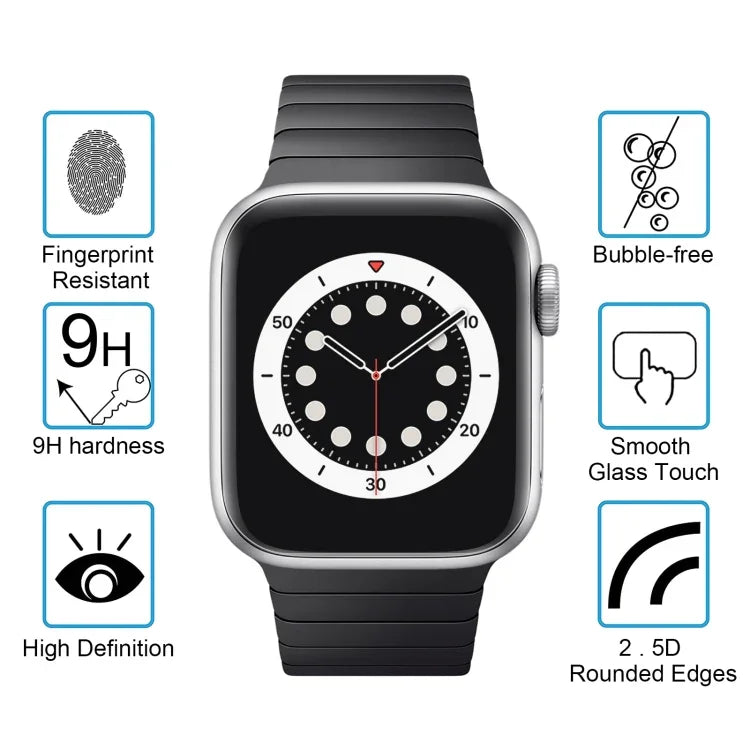 ฟิล์มกระจกนิรภัย 9H+ ความแข็งผิว 2.5D ป้องกันการระเบิด สำหรับ Apple Watch Edition ขนาด 38 มม. เส้นผ่านศูนย์กลางหน้าปัด 38 มม. สำหรับ Series 3&2&1 ขนาด 38 มม.