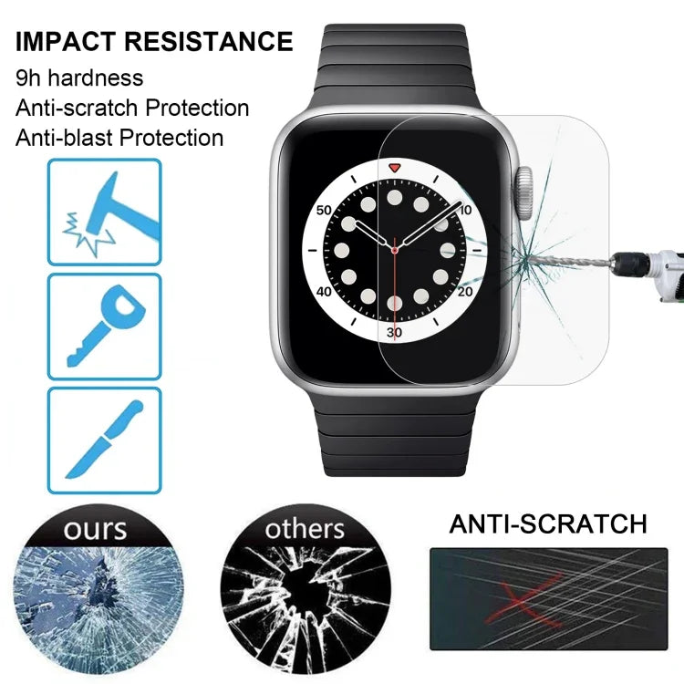 ฟิล์มกระจกนิรภัย 9H+ ความแข็งผิว 2.5D ป้องกันการระเบิด สำหรับ Apple Watch Edition ขนาด 38 มม. เส้นผ่านศูนย์กลางหน้าปัด 38 มม. สำหรับ Series 3&2&1 ขนาด 38 มม.