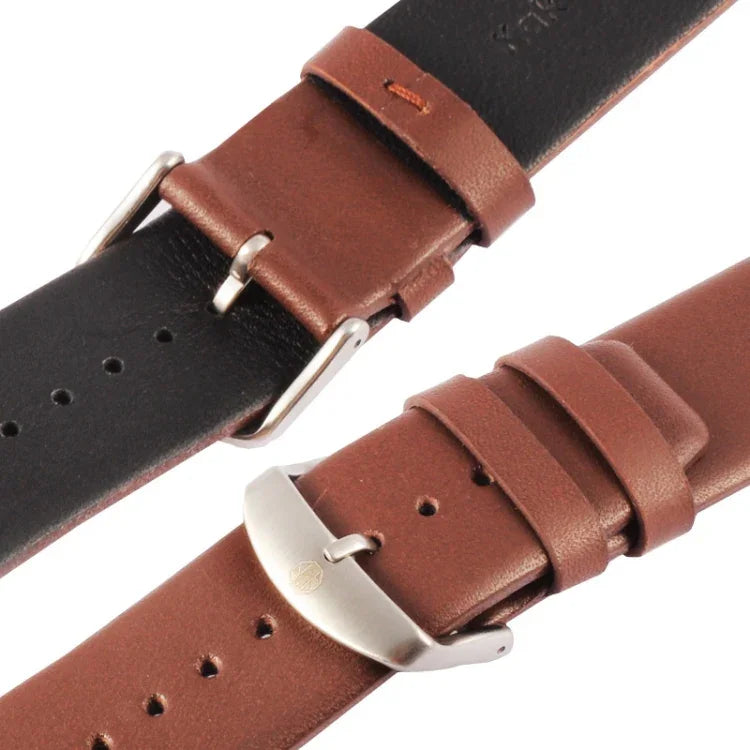 Kakapi สำหรับ Apple Watch 42mm สายนาฬิกาหนังแท้หัวเข็มขัดขัดลายละเอียด พร้อมตัวเชื่อมต่อ