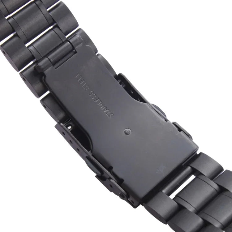 สำหรับ Apple Watch 38mm สายนาฬิกาเหล็กสีดำ ใช้ร่วมกับตัวเชื่อมต่อเท่านั้น (S-AW-3291)