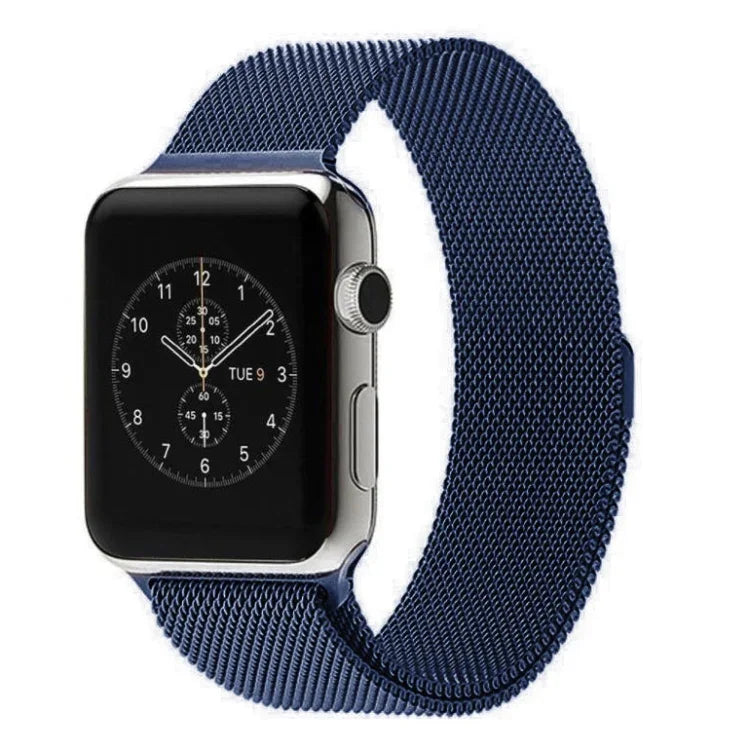 สำหรับ Apple Watch 38mm สายนาฬิกา Milanese Loop สแตนเลสสตีลแม่เหล็ก สำหรับ Apple Watch 42mm / 41mm / 40mm / 38mm