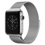 สำหรับ Apple Watch 38mm สายนาฬิกา Milanese Loop สแตนเลสสตีลแม่เหล็ก สำหรับ Apple Watch 42mm / 41mm / 40mm / 38mm