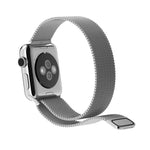สำหรับ Apple Watch 38mm สายนาฬิกา Milanese Loop สแตนเลสสตีลแม่เหล็ก สำหรับ Apple Watch 42mm / 41mm / 40mm / 38mm