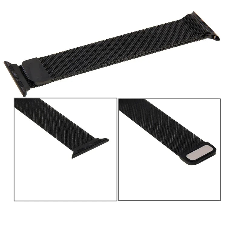 สำหรับ Apple Watch 42mm สายนาฬิกา Milanese Loop สแตนเลสสตีลแม่เหล็ก สำหรับ Apple Watch 46mm / 49mm / 45mm / 44mm