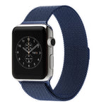 สำหรับ Apple Watch 42mm สายนาฬิกา Milanese Loop สแตนเลสสตีลแม่เหล็ก สำหรับ Apple Watch 46mm / 49mm / 45mm / 44mm
