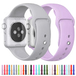 สำหรับ Apple Watch Series 10 42mm / 9&8&7 41mm / SE 3&SE 2&6&SE&5&4 40mm / 3&2&1 38mm สายนาฬิกายาง 3-in-1 พร้อมหัวเข็มขัดปิ่น สำหรับ Apple Watch Series 9&8&7 41mm / SE 3&SE 2&6&SE&5&4 40mm