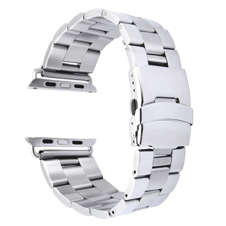 สำหรับ Apple Watch 38mm สายนาฬิกาเหล็กสแตนเลสแบบหัวเข็มขัดคลาสสิก