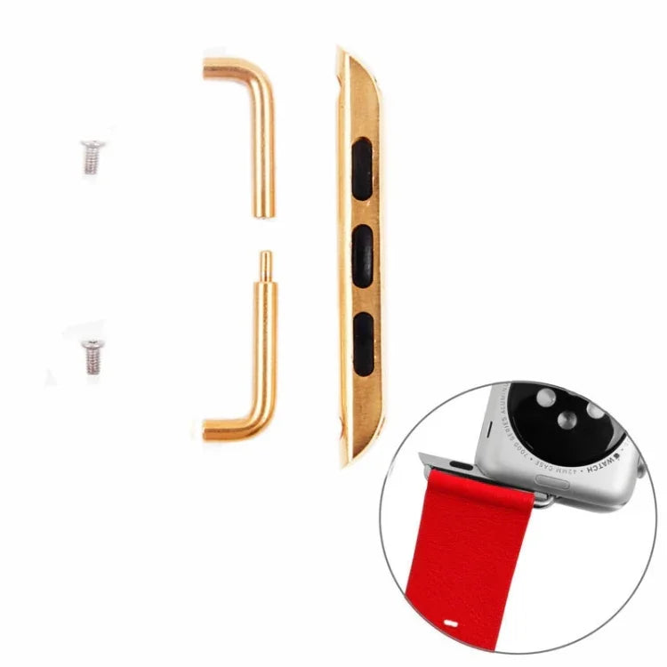 สำหรับ Apple Watch 38 / 40 / 41mm ตัวเชื่อมสายโลหะ หัวเข็มขัดโลหะ คู่