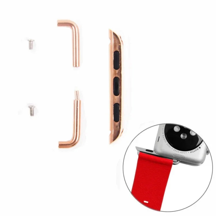 สำหรับ Apple Watch 38 / 40 / 41mm ตัวเชื่อมสายโลหะ หัวเข็มขัดโลหะ คู่