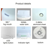 เครื่องกระจายกลิ่นอโรมาอัลตราโซนิกพร้อมไฟ LED สีสัน (ปลั๊ก US), FU-168