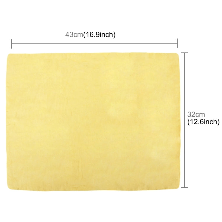 KANEED Synthetic Chamois Drying Towel Super Absorbent PVA Shammy Cloth for Fast Drying of Car, Size: 43 x 32 x 0.2cm, UK Stock Drying Towel Super Absorbent PVA Shammy Cloth, US Stock Drying Towel Super Absorbent PVA Shammy Cloth                        ...
