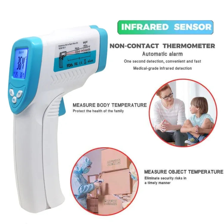 เทอร์โมมิเตอร์อินฟราเรดวัดอุณหภูมิหน้าผากแบบไม่สัมผัส DT8018, ช่วงอุณหภูมิ: 32.0 องศาเซลเซียส - 42.5 องศาเซลเซียส, XE-805B