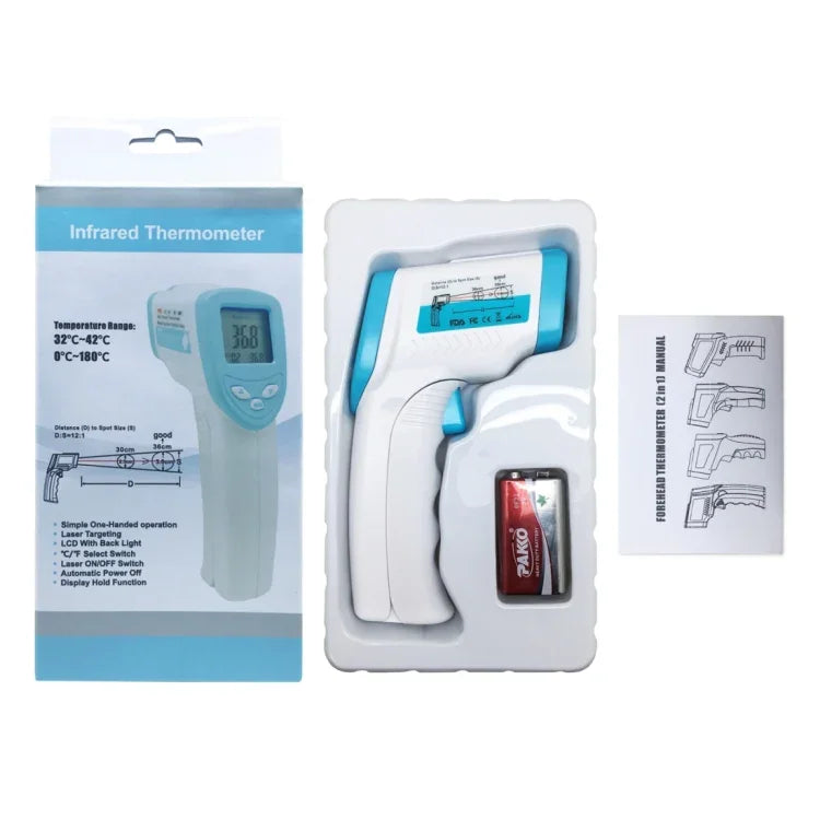 เทอร์โมมิเตอร์อินฟราเรดวัดอุณหภูมิหน้าผากแบบไม่สัมผัส DT8018, ช่วงอุณหภูมิ: 32.0 องศาเซลเซียส - 42.5 องศาเซลเซียส, XE-805B