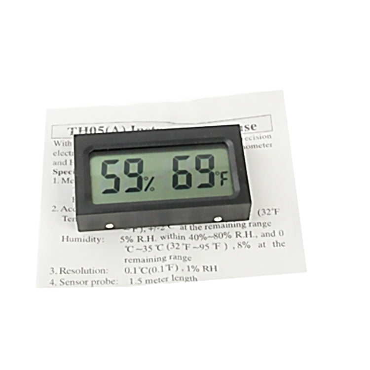 เครื่องวัดอุณหภูมิและความชื้นดิจิทัลขนาดเล็กแบบ LCD ในร่ม, แสดงผลเซลเซียส TH05, แสดงผลฟาเรนไฮต์ TH05A