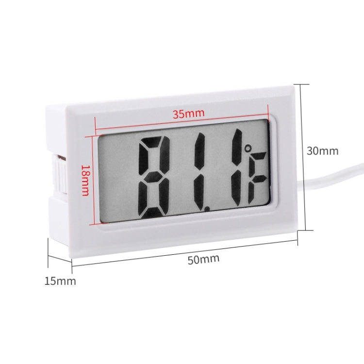 เครื่องวัดอุณหภูมิในร่มดิจิทัล LCD ขนาดเล็ก (แสดงผลแบบฟาเรนไฮต์), สีขาว, (แสดงผลแบบฟาเรนไฮต์)(สีขาว), (แสดงผลแบบฟาเรนไฮต์)(สีดำ)