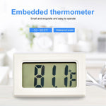 เครื่องวัดอุณหภูมิในร่มดิจิทัล LCD ขนาดเล็ก (แสดงผลแบบฟาเรนไฮต์), สีขาว, (แสดงผลแบบฟาเรนไฮต์)(สีขาว), (แสดงผลแบบฟาเรนไฮต์)(สีดำ)