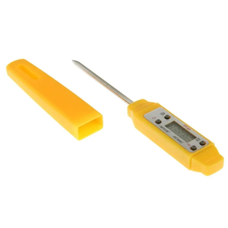 เครื่องวัดอุณหภูมิอาหารดิจิทัล LCD, ช่วงอุณหภูมิ: -50 ถึง 300 องศาเซลเซียส, เครื่องวัดอุณหภูมิอาหาร